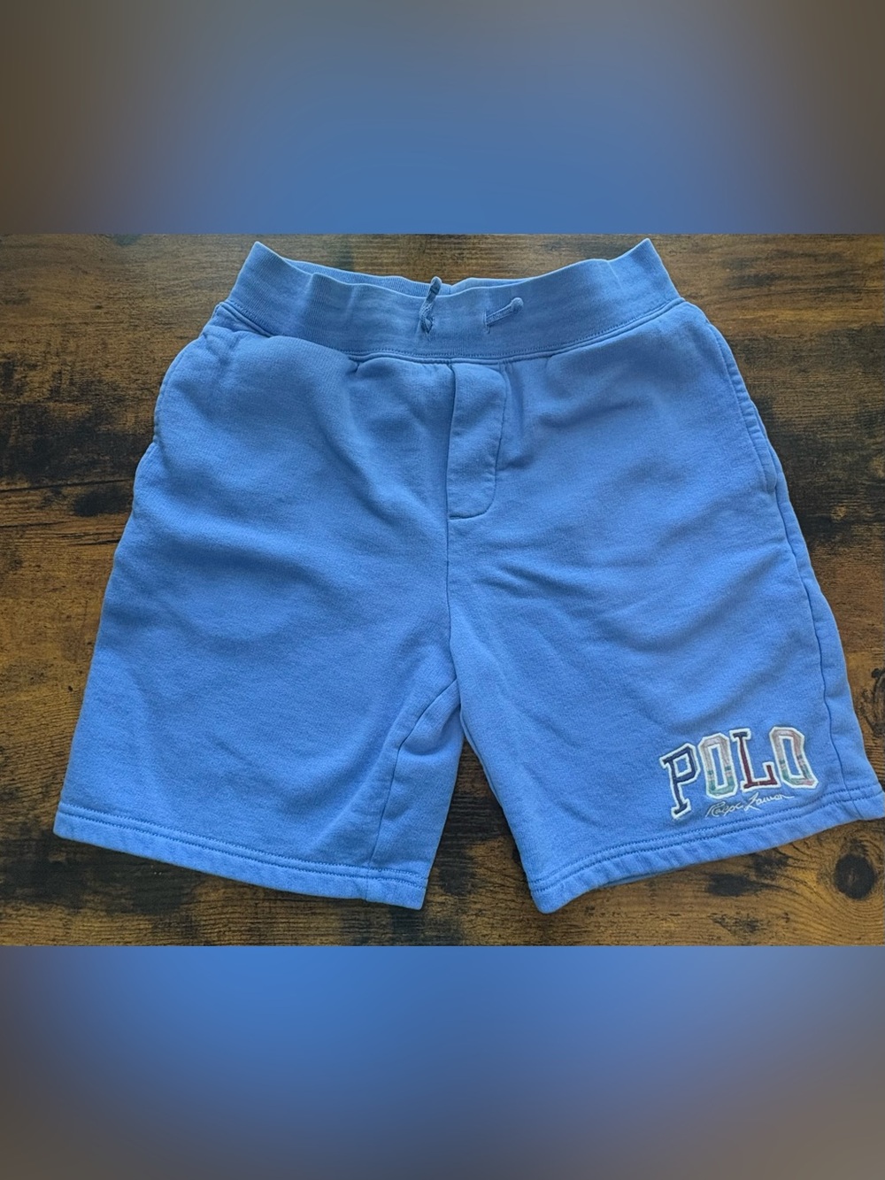 Polo by Ralph Lauren Light Blue Fleece Shorts
